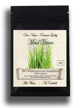 Organic wheatgrass from New Zealand